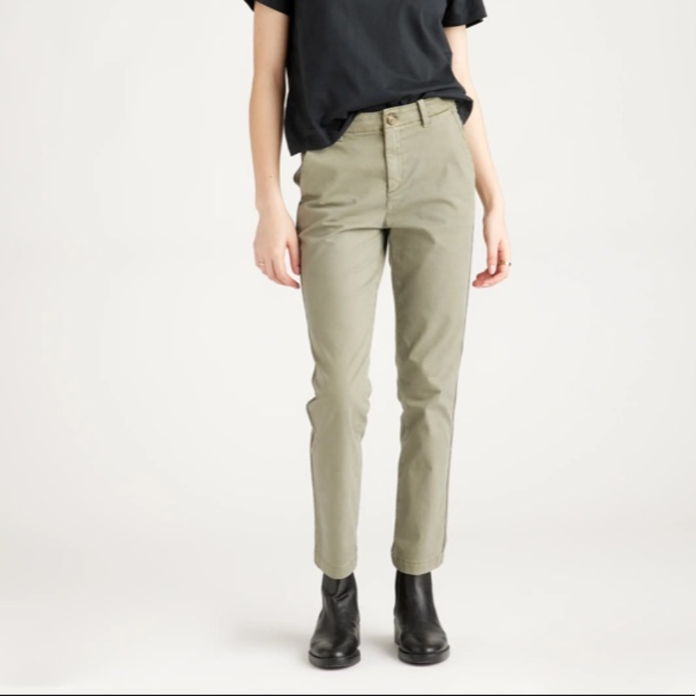 One Quince stretch cotton twill girlfriend chino